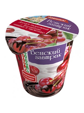 Твор. Десерт 4% вишня шоколад 150г*20 пл/ст Минск МЗ №1